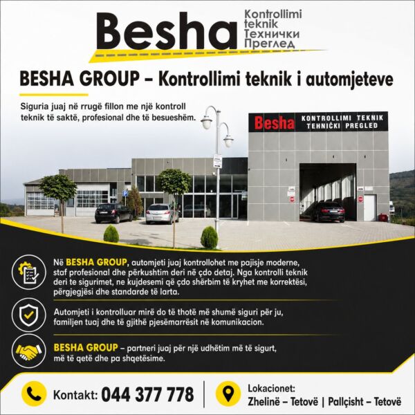 Besha Group – kontroll teknik i automjeteve
