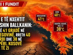 VALA E TË NXEHTIT PËRFSHIN BALLKANIN: DERI NË 41 GRADË NË HERCEGOVINË, RRETH 40 NË SERBI DHE 38 NË SHQIPËRI, KOSOVË E MAL TË ZI