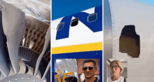 Publikohen pamjet e motorit të shkatërruar të Ryanair-it: Serbi qëndroi i varur jashtë dritares së avionit dhe për pak sa nuk ra (VIDEO)