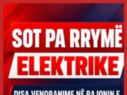 SOT PA RRYMË ELEKTRIKE DISA VENDBANIME NË RAJONIN E TETOVËS DHE GOSTIVARIT – JA ORARET