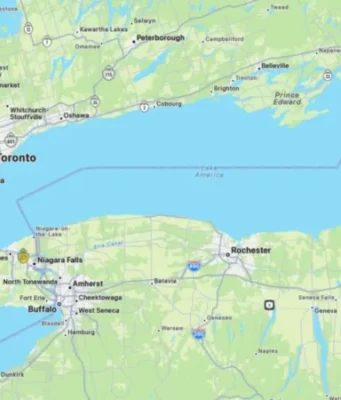 Apple i bashkohet Google-it duke e riemërtuar Liqenin Ontario si “Liqeni Amerika”