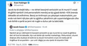 Studiues brenda Anthropic paralajmërojnë se IA-ja mund të zhdukë njerëzimin