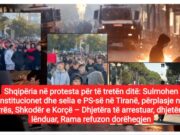 Shqipëria në protesta për të tretën ditë: Sulmohen institucionet dhe selia e PS-së në Tiranë, përplasje në Durrës, Shkodër e Korçë – Dhjetëra të arrestuar, dhjetëra të lënduar, Rama refuzon dorëheqjen