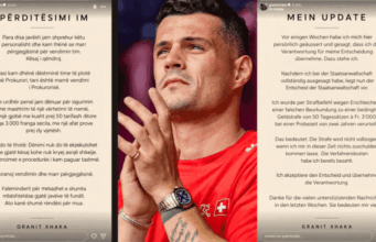 Granit Xhaka dënohet për përdorimin e certifikatës së falsifikuar të COVID-19: Gjobë me kusht prej 150 mijë frangash zvicerane