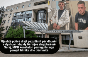 Gjashtë policë drejt pezullimit për dhunën e dyshuar ndaj dy të rinjve shqiptarë në Saraj, MPB konstaton parregullsi nga pamjet filmike dhe dëshmitë